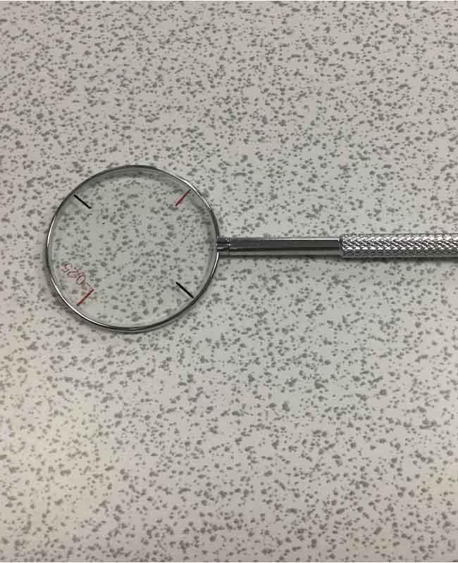 Strumento trasversale ottico 0,25 della lente